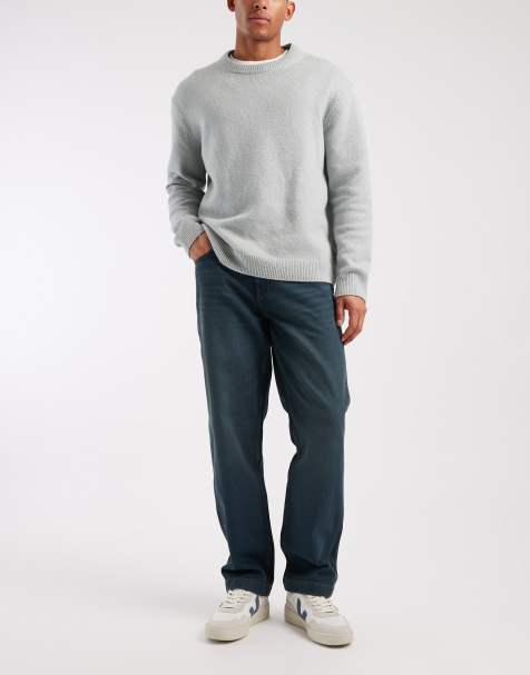 ASOS DESIGN - Jean droit - Bleu surteint - view 1
