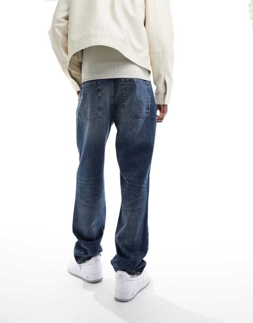 ASOS DESIGN - Jean droit - Bleu teinté foncé, 2 de 5
