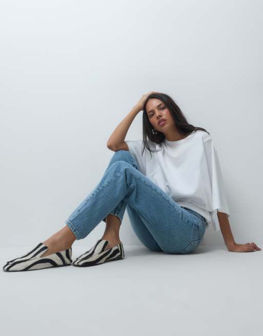 ASOS DESIGN jean droit en délavage clair, 4 de 5