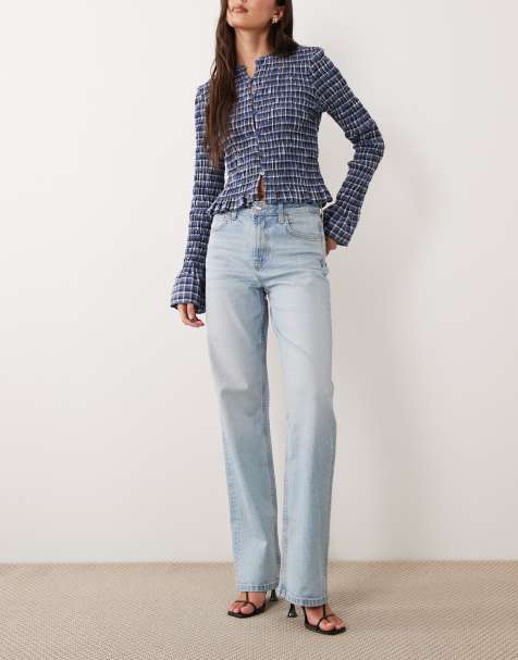 ASOS DESIGN - Jean droit stretch confortable - Bleu clair délavé - view 1