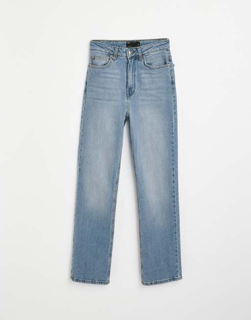 ASOS DESIGN - Jean droit stretch confortable - Bleu moyen, 4 de 5