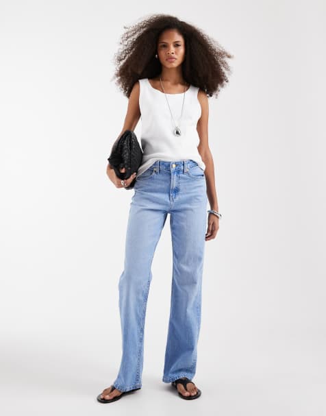 ASOS DESIGN - Jean droit stretch confortable - Bleu vif - view 1