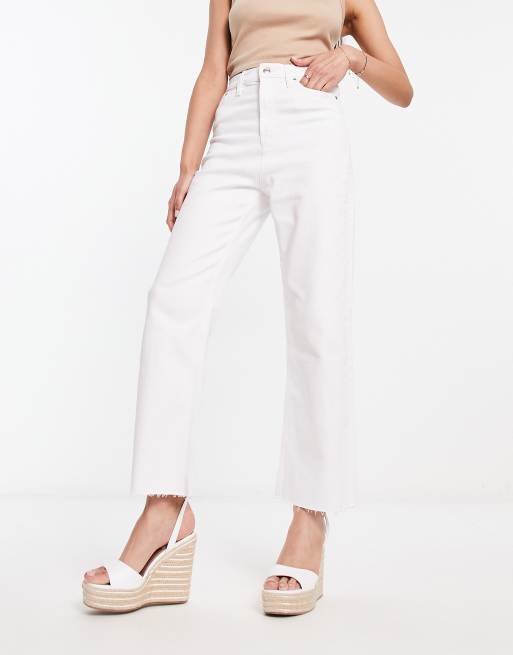 ASOS DESIGN - Jean droit stretch confortable et court - Blanc, 4 de 5