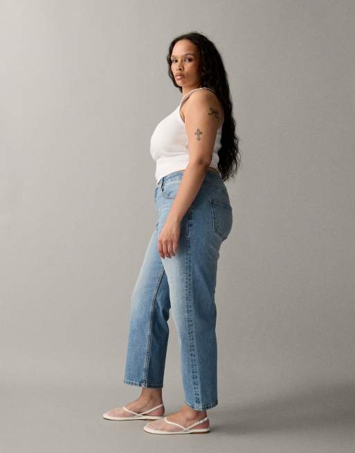 ASOS DESIGN - Jean droit stretch et confortable longueur cheville - Bleu moyen authentique, 2 de 7