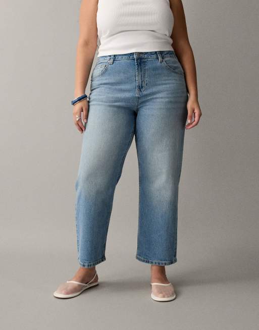ASOS DESIGN - Jean droit stretch et confortable longueur cheville - Bleu moyen authentique, 3 de 7