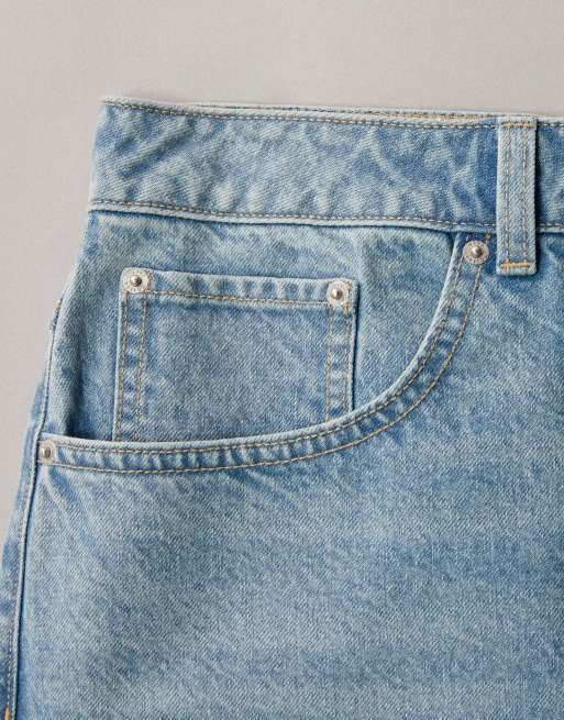 ASOS DESIGN - Jean droit stretch et confortable longueur cheville - Bleu moyen authentique, 6 de 7