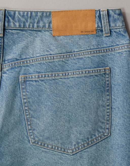 ASOS DESIGN - Jean droit stretch et confortable longueur cheville - Bleu moyen authentique, 7 de 7