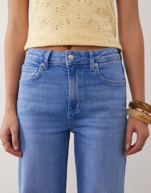 ASOS DESIGN - Jean droit stretch et confortable longueur cheville - Bleu vif, 4 de 5