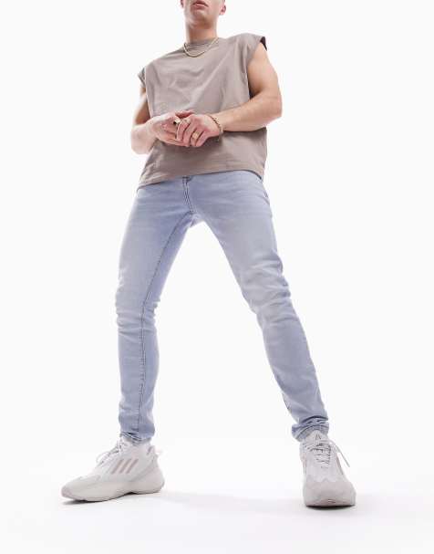 ASOS DESIGN - Jean en denim stretch résistant - Bleu clair délavé - view 1
