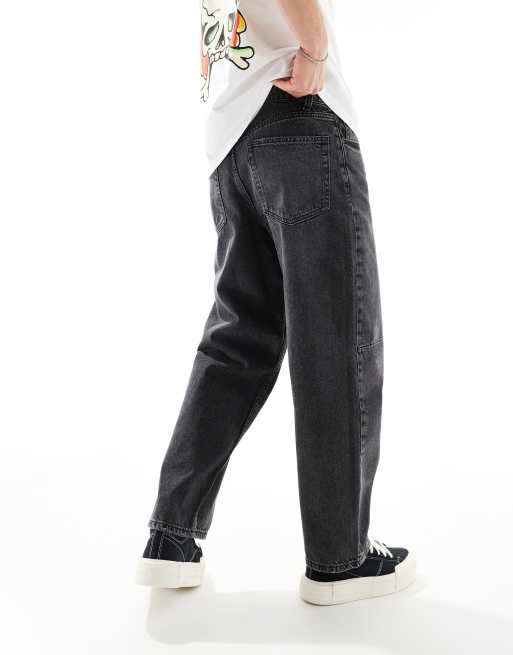 ASOS DESIGN - Jean fuselé à pinces - Noir, 4 de 5