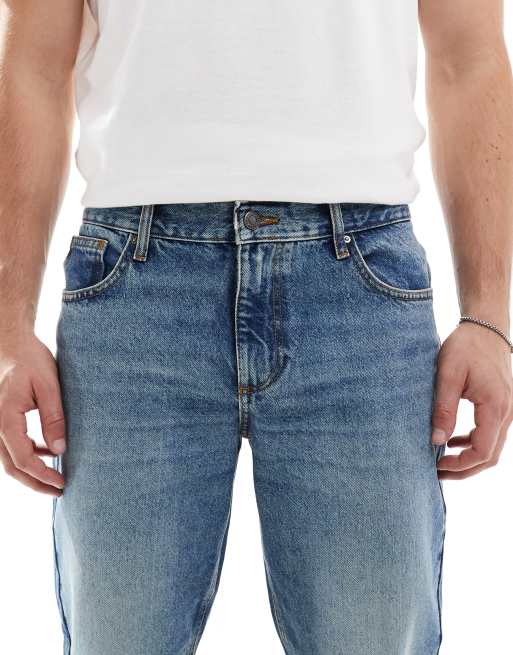 ASOS DESIGN - Jean fuselé - Bleu foncé délavé teinté , 4 de 5