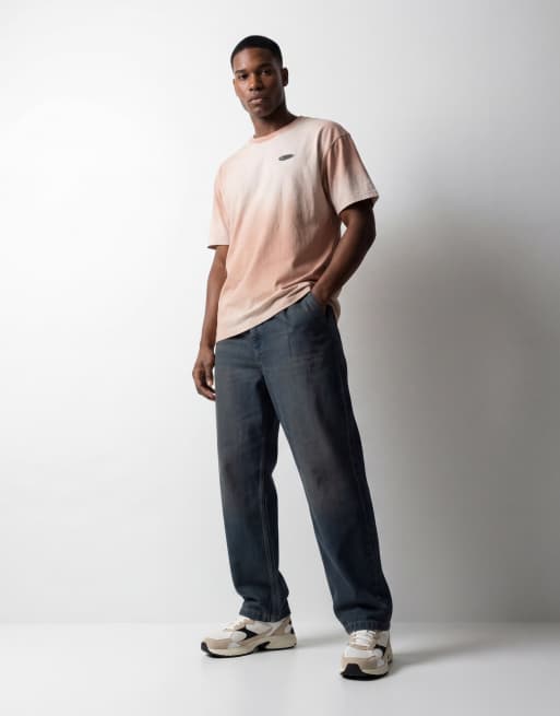 ASOS DESIGN - Jean fuselé décontracté à pinces - Bleu foncé délavé, 10 de 12