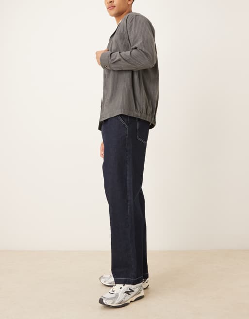 ASOS DESIGN - Jean fuselé décontracté avec pinces - Noir, 3 de 5