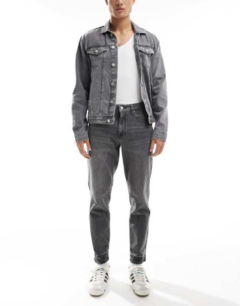 ASOS DESIGN - Jean fuselé extensible - Gris délavé - view 1