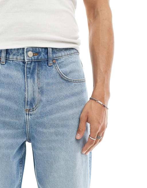 ASOS DESIGN - Jean fuselé oversize - Bleu délavé moyen, 5 de 5