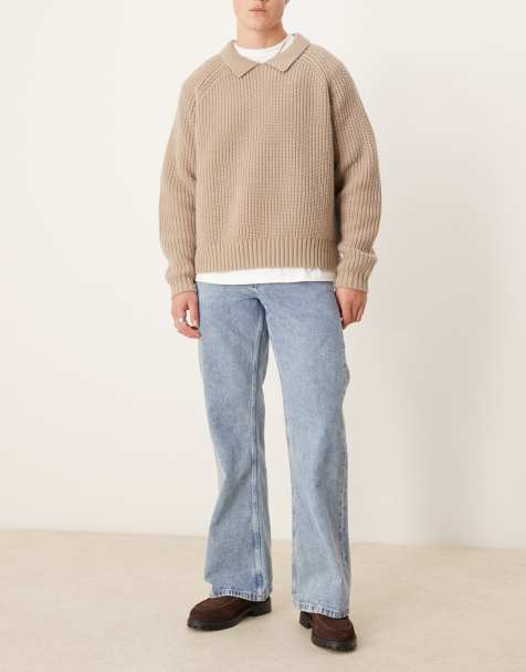ASOS DESIGN - Jean large évasé - Bleu clair délavé - view 1