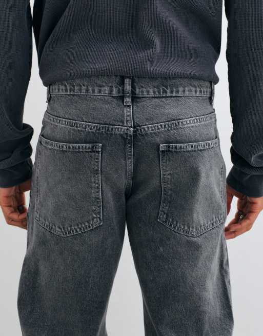 ASOS DESIGN jean large évasé en délavage gris, 5 de 5