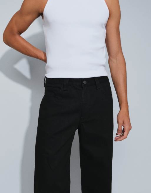 ASOS DESIGN jean large évasé noir, 3 de 5