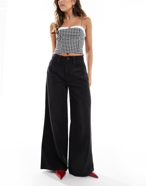 ASOS DESIGN - Jean large - Noir délavé - view 1