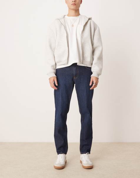 ASOS DESIGN - Jean rigide classique - Bleu délavé foncé - view 1