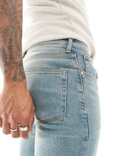 ASOS DESIGN - Jean skinny - Délavage bleu clair teinté, 3 de 5