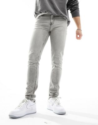 ASOS DESIGN skinny jeans in grey wash - ASOS Price Checker