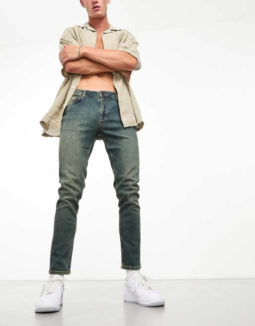 ASOS DESIGN - Jean skinny style années 2000 - Bleu délavé moyen, 4 de 4
