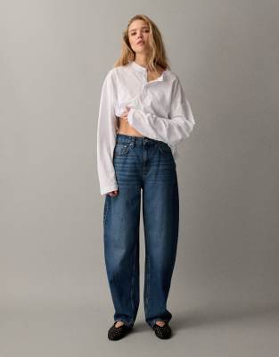 Jean slim bouffant - Bleu moyen W26 L30