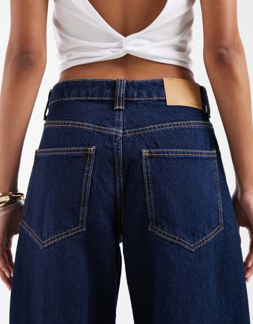 ASOS DESIGN - Jean slim bouffant - Brut foncé délavé, 4 de 5