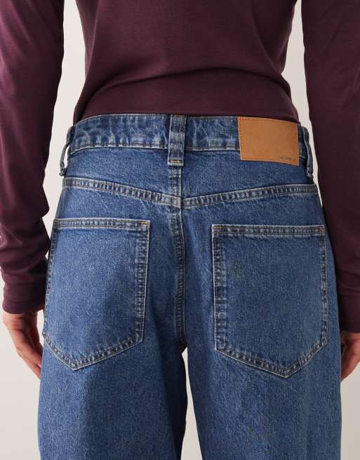 ASOS DESIGN - Jean slim bouffant - Délavage moyen clair épuré, 4 de 5