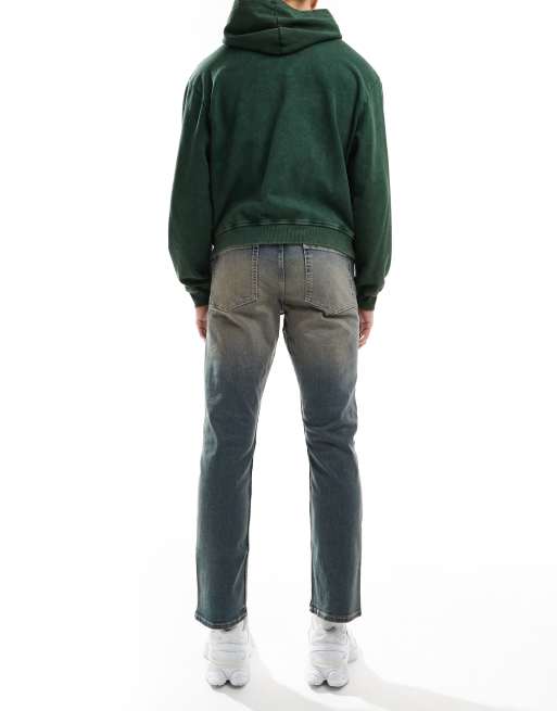 ASOS DESIGN - Jean slim en denim stretch - Délavage moyen teinté style vintage, 2 de 5