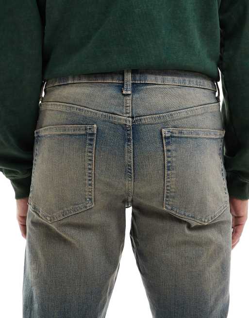 ASOS DESIGN - Jean slim en denim stretch - Délavage moyen teinté style vintage, 4 de 5