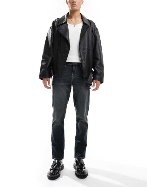 ASOS DESIGN - Jean slim stretch délavé foncé style vintage - view 1