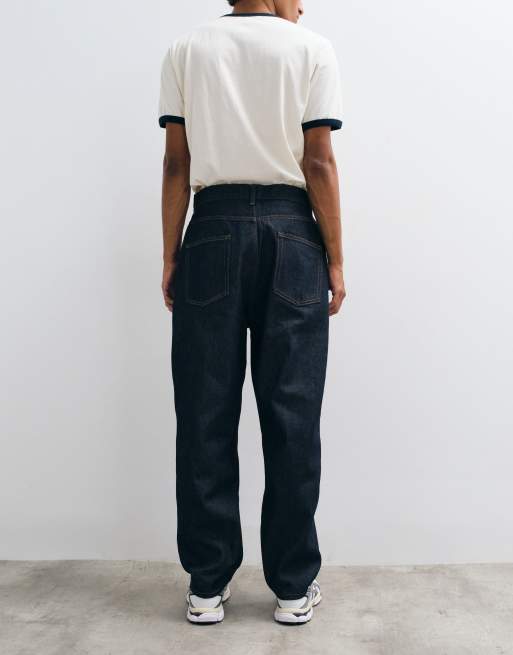 ASOS DESIGN jean tapered relaxed en indigo brut, 2 de 5