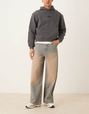 Jean Cargo Patchwork Bleu Delave Baggy