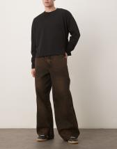 ASOS DESIGN super baggy fit jeans in orange tint
