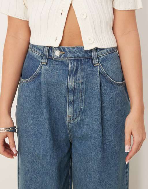 ASOS DESIGN Jean ultra large à revers Bleu ASOS