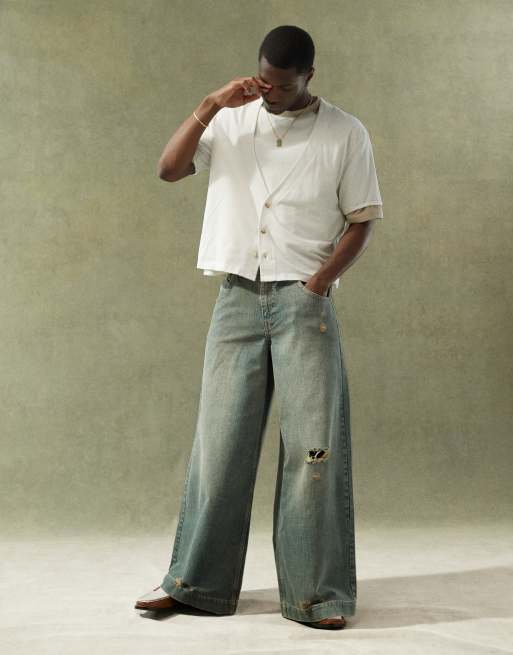 ASOS DESIGN - Jean ultra large - Délavage teinté prononcé, 3 de 5