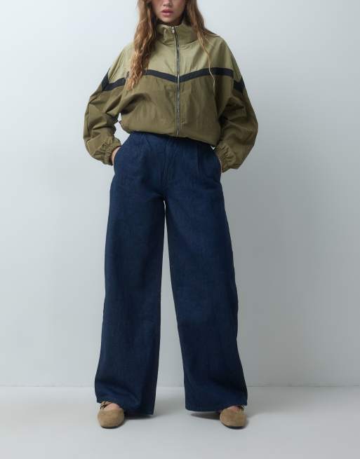 ASOS DESIGN jean wide leg taille haute en délavage rinse, ensemble 2 pièces, 2 de 5