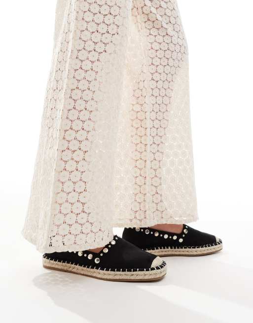 ASOS DESIGN – Jeanie – Svarta espadrillos med nitar, 4 av 4