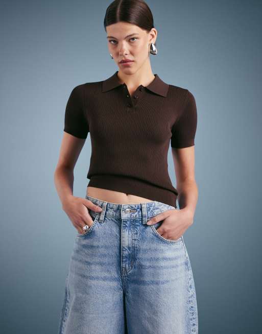 ASOS DESIGN - Jeans a cilindro a vita alta lavaggio pallido vintage, 5 di 5