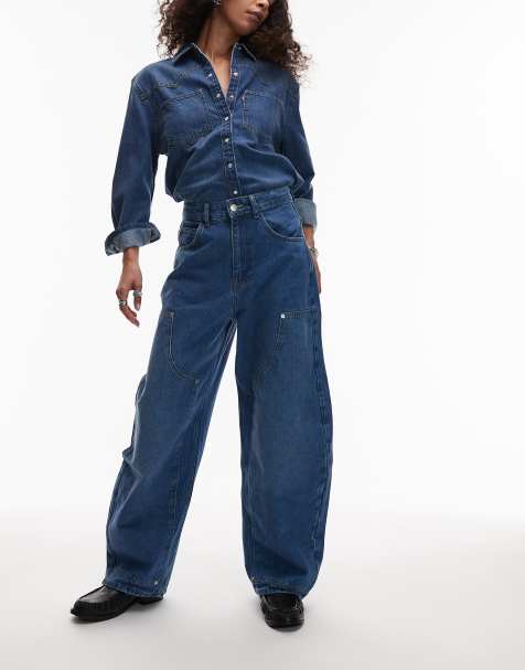 ASOS DESIGN - Jeans a cilindro lavaggio medio - view 1