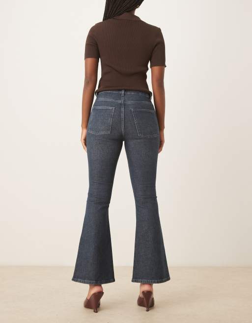 ASOS DESIGN - Jeans a zampa alla caviglia lavaggio vintage, 2 di 5