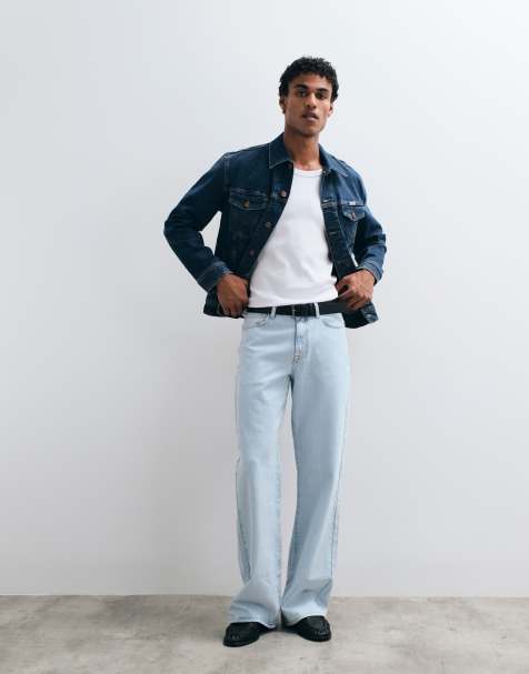 ASOS DESIGN - Jeans a zampa ampi lavaggio blu chiaro - view 1