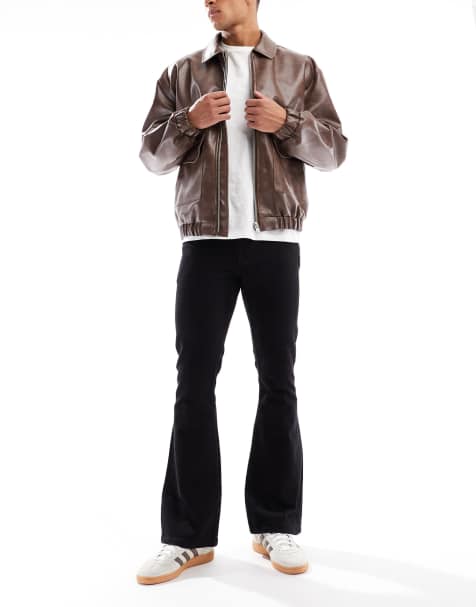 ASOS DESIGN - Jeans a zampa elasticizzati neri - view 1