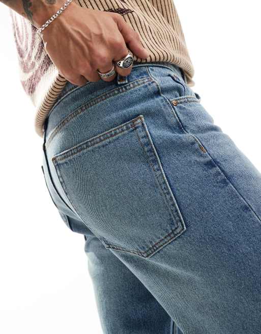 ASOS DESIGN Jeans a zampa vintage lavaggio blu chiaro ASOS