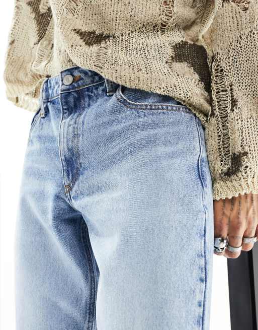 ASOS DESIGN - Jeans affusolati blu lavaggio chiaro, 3 di 6