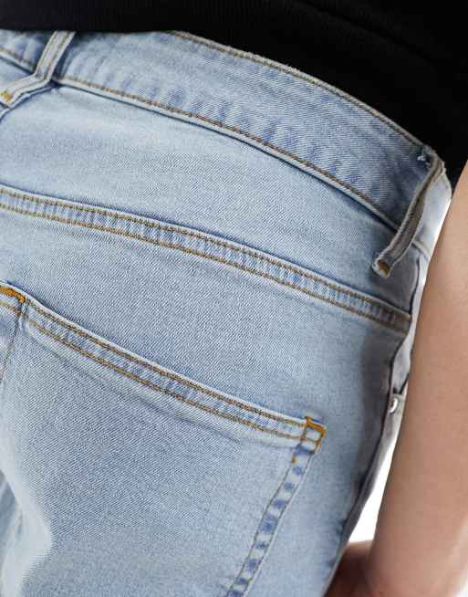ASOS DESIGN - Jeans affusolati blu lavaggio chiaro, 5 di 5