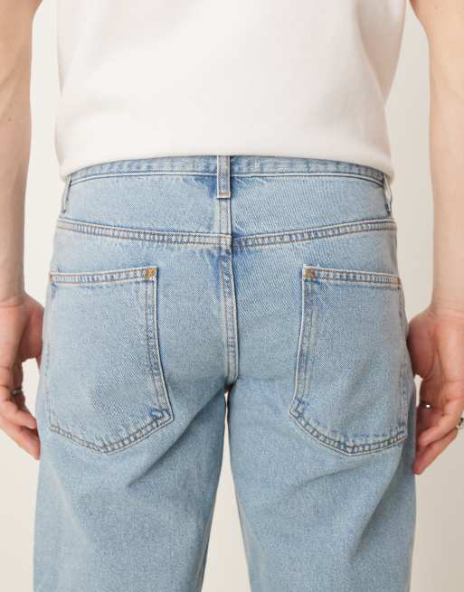ASOS DESIGN - Jeans affusolati blu lavaggio medio  , 4 di 5