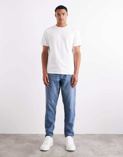 ASOS DESIGN - Jeans affusolati blu medio slavato - view 1